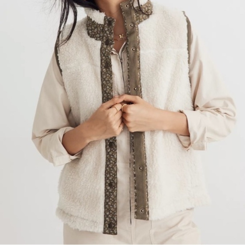 Madewell Faux Shearling Vest